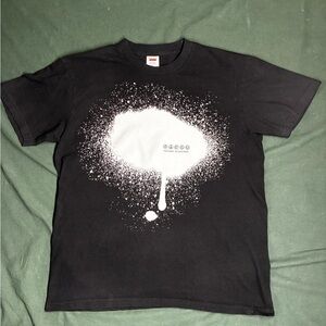 Supreme Black and White Splatter Tee